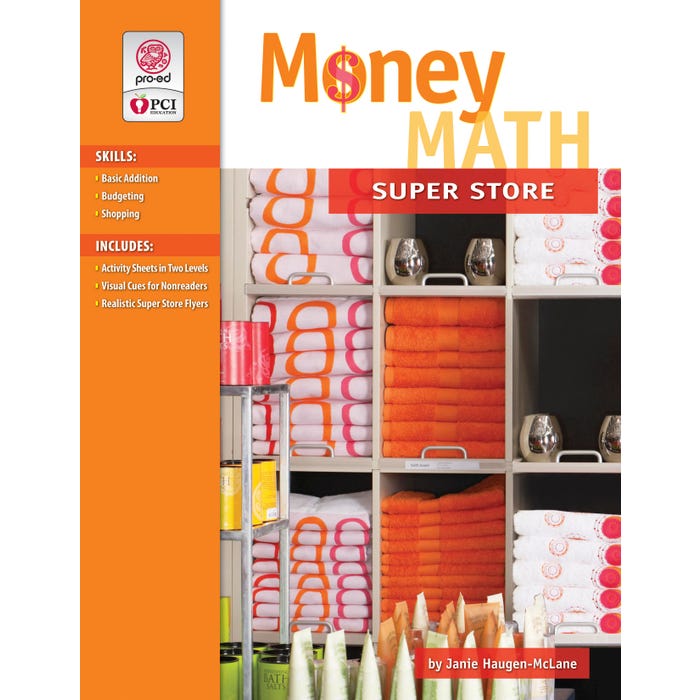 PCI Educational Publishing Money Math: Super Store Layflat Softcover Book