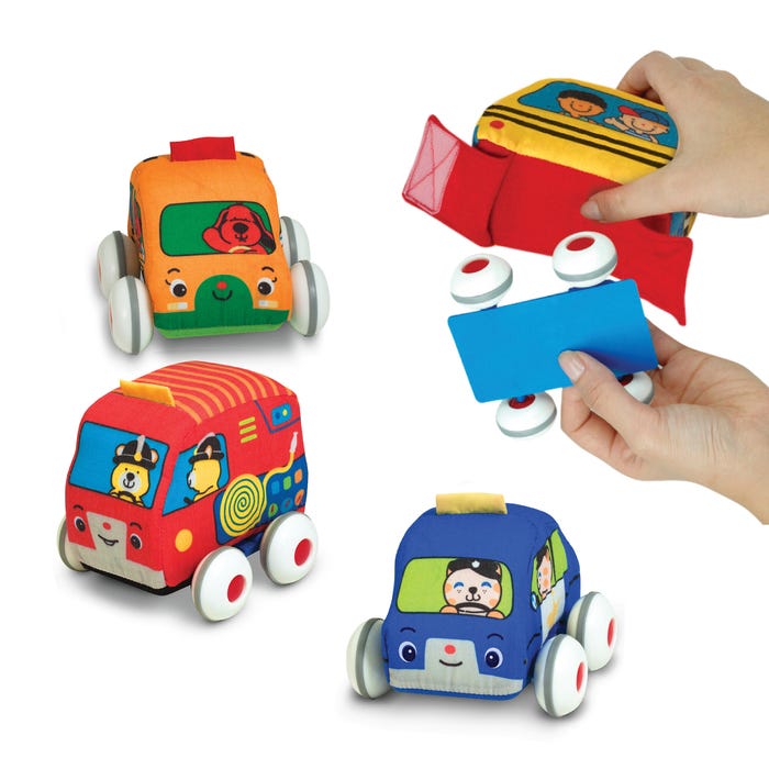 Melissa and Doug K's Kids Pull-Back Vehicles Toy