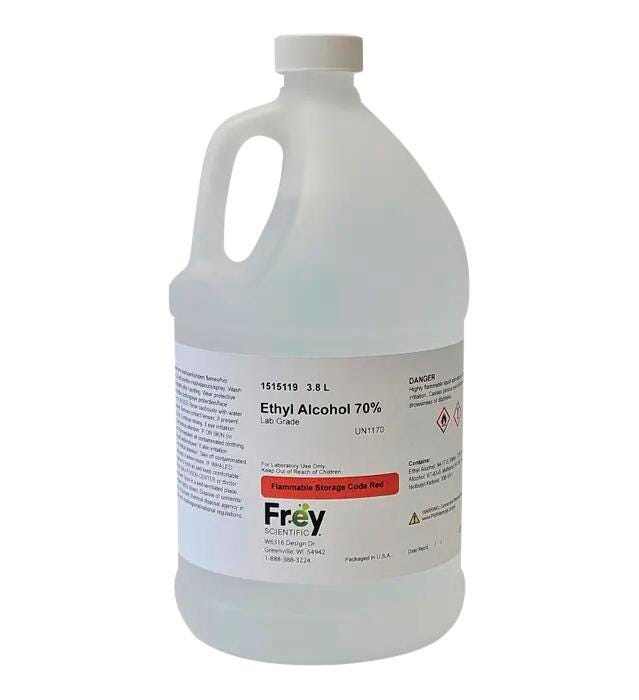 Frey Scientific Ethanol, 3-4/5 l, Lab Grade, Item Number 1515119