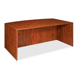 Classroom Select Laminate Bow Front Desk Shell, 70-7/8 x 41-5/8 x 29-1/2 Inches, Cherry 1563860