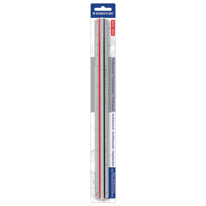 Staedtler Imperial Architect's Scale, 12 Inch, Metal