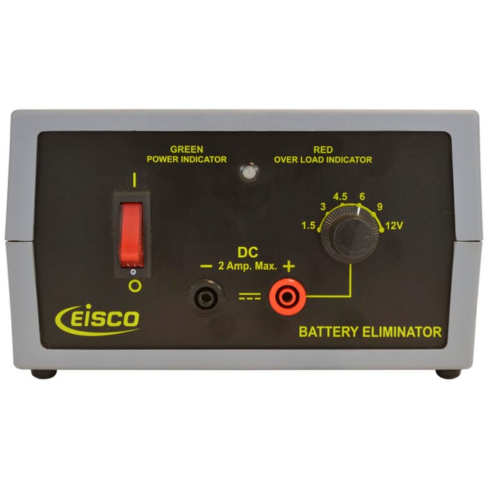 Eisco Labs Battery Eliminator Power Supply, Selectable DC Voltage