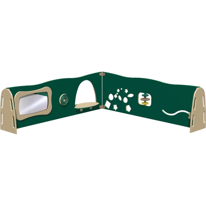 UltraPlay Early Play Learn-A-Lot 2 Panel Play Station, Natural Theme