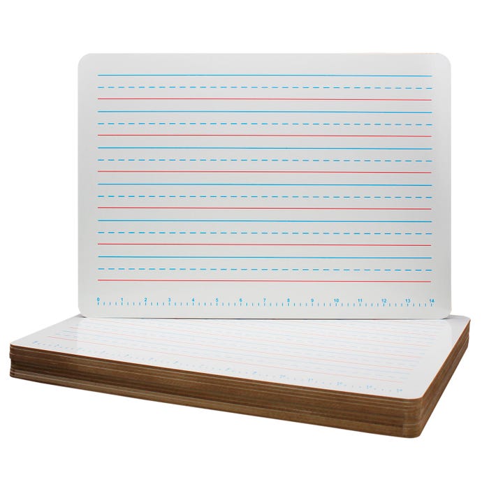 Flipside Primary Handwriting Dry Erase Board, 11 x 16 Inches, Pack of 12
