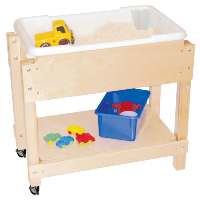 Wood Designs Petite Sand and Water Activity Table with Lid and Tub, 28 x 15 x 24 Inches