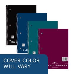 Roaring Spring 1 Subject Wirebound Notebook, 11 x 8 1/2 Inches, 100 Sheets, College Ruled, Assorted Bright Covers