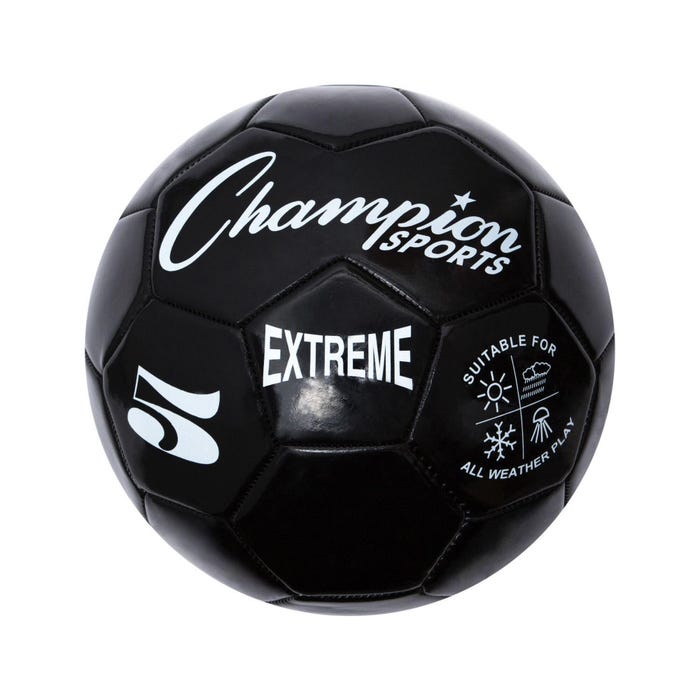 Champion Sports Extreme Series Soccer Ball, Size 5, Black