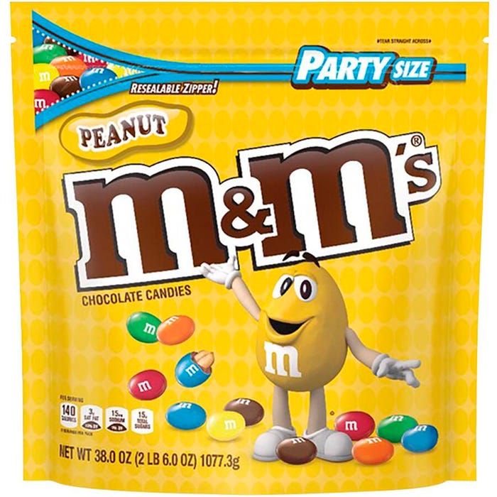 M&M's Peanut Chocolate Candies, 2.37 Pound Bag