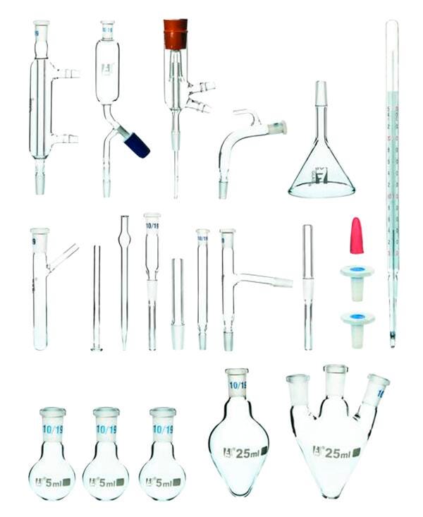 Eisco Organic Chemistry Glassware Set, 22 Pieces, Item Number 2090371