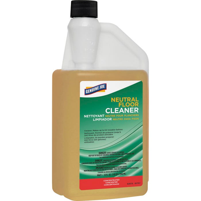 Genuine Joe Floor Cleaner, 32 Ounces, Yellow