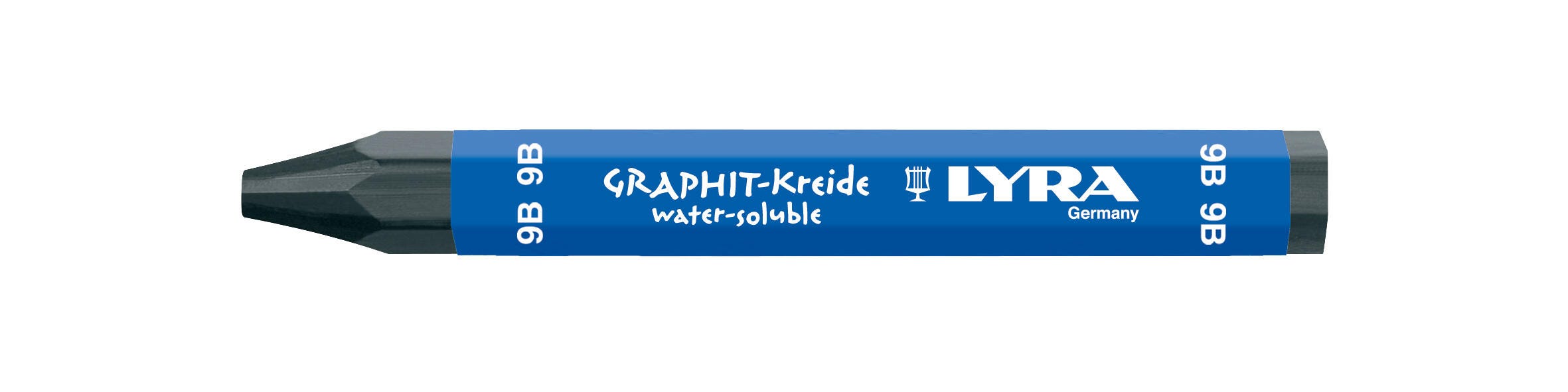 Lyra Water Soluble Graphite Crayons, 9B Hardness, Pack of 12 Item Number 1370425