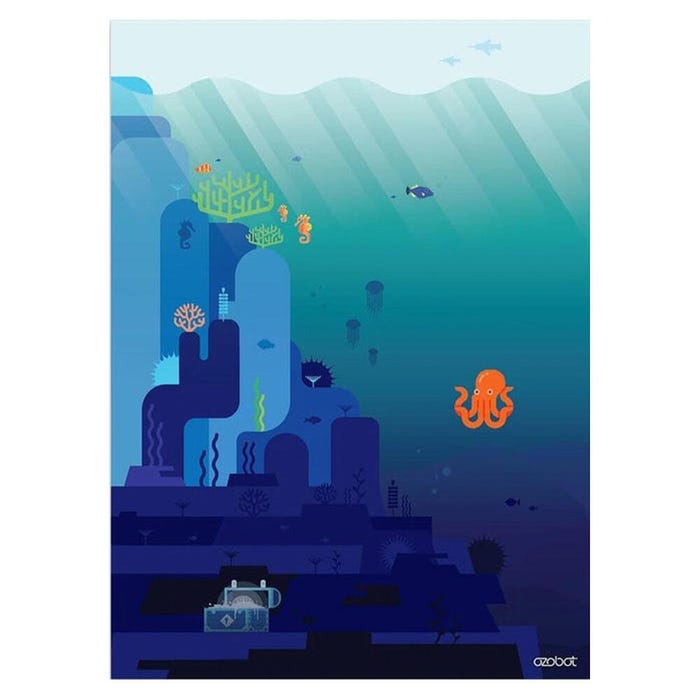 Ozobot Challenge Mat, Ocean Explorer