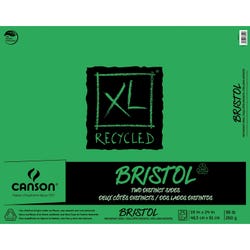 Canson XL Recycled Bristol Pad, 19 x 24 Inch, 96 lb, Pack of 25