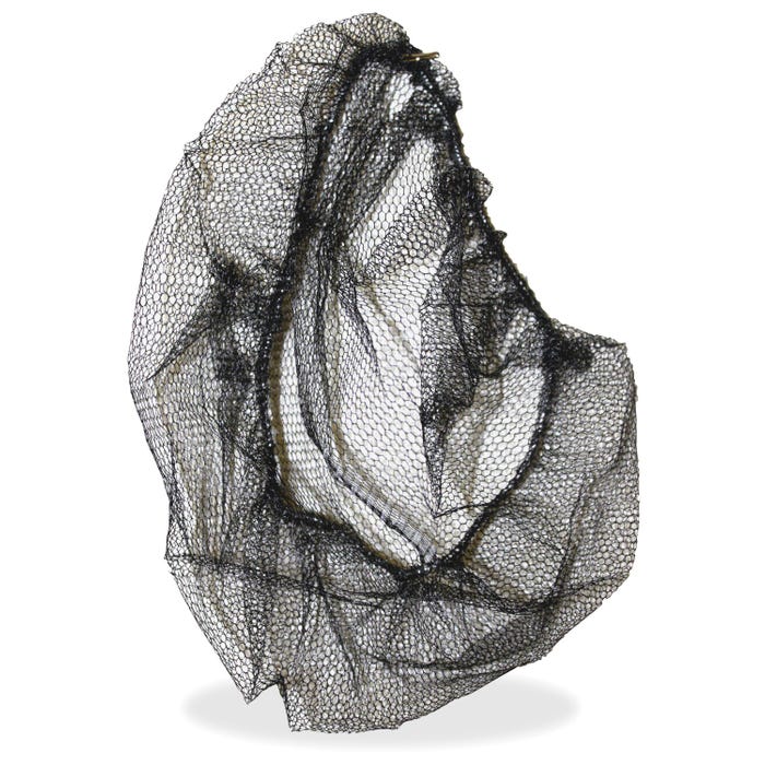 Genuine Joe Black Nylon Hair Net, Large, 21 Inches, Pack of 100