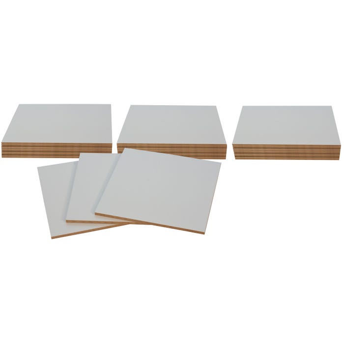 Masterpiece Artist Canvas Alcohol Ink Art Panels, 4 x 4 Inches, Pack of 30