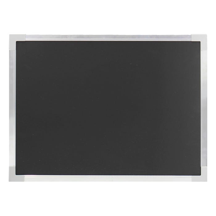 Flipside Aluminum Framed Dry Erase Board, Black Surface, 24 x 36 Inches