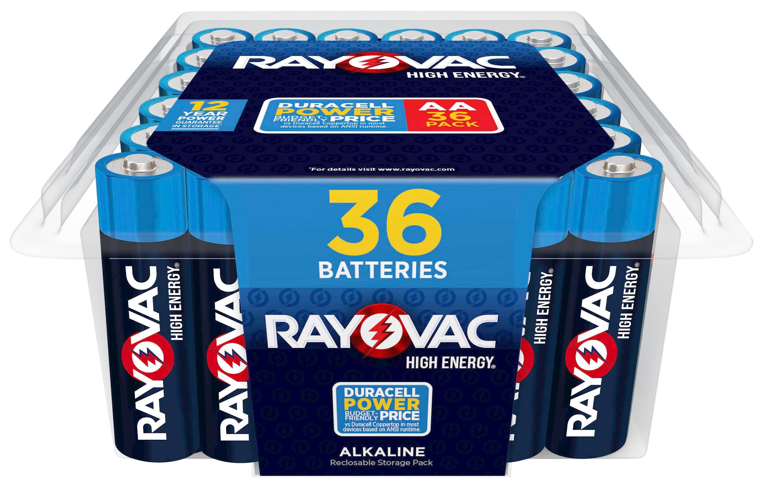 Image for Rayovac High Energy AA Batteries, 36 Pack from School Specialty