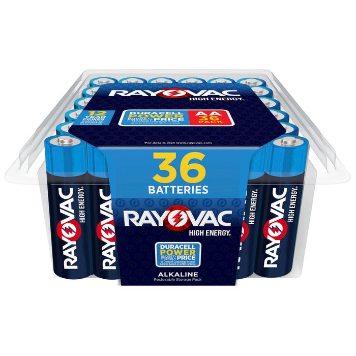Rayovac High Energy AA Batteries, 36 Pack