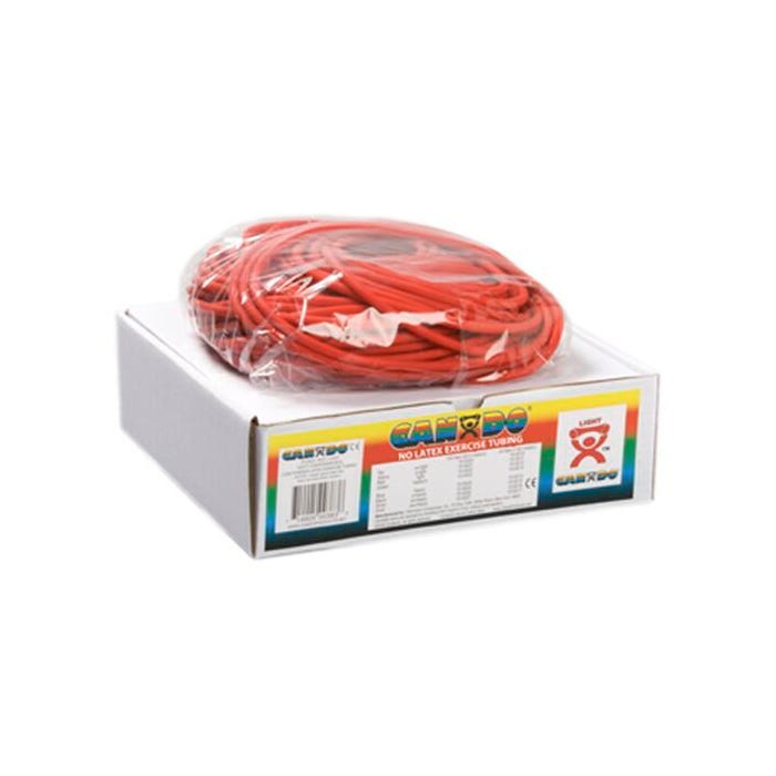 CanDo No-Latex Light Resistance Tube, 100 Feet, Red