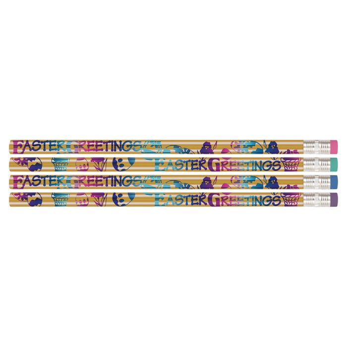 Musgrave Pencil Co. Easter Greetings Pencils, Pack of 12
