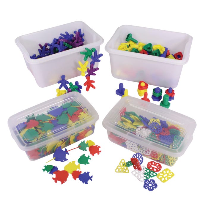 Childcraft Preschool Complete Manipulatives Kit, Set of 4
