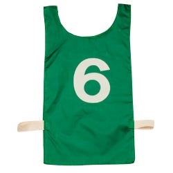 Image for Champion Sports Youth Numbered Pinnies, Green, Set of 12 from School Specialty