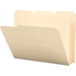 Smead Poly File Folder, Letter Size, 1/3 Cut Tabs, Manila, Pack of 12