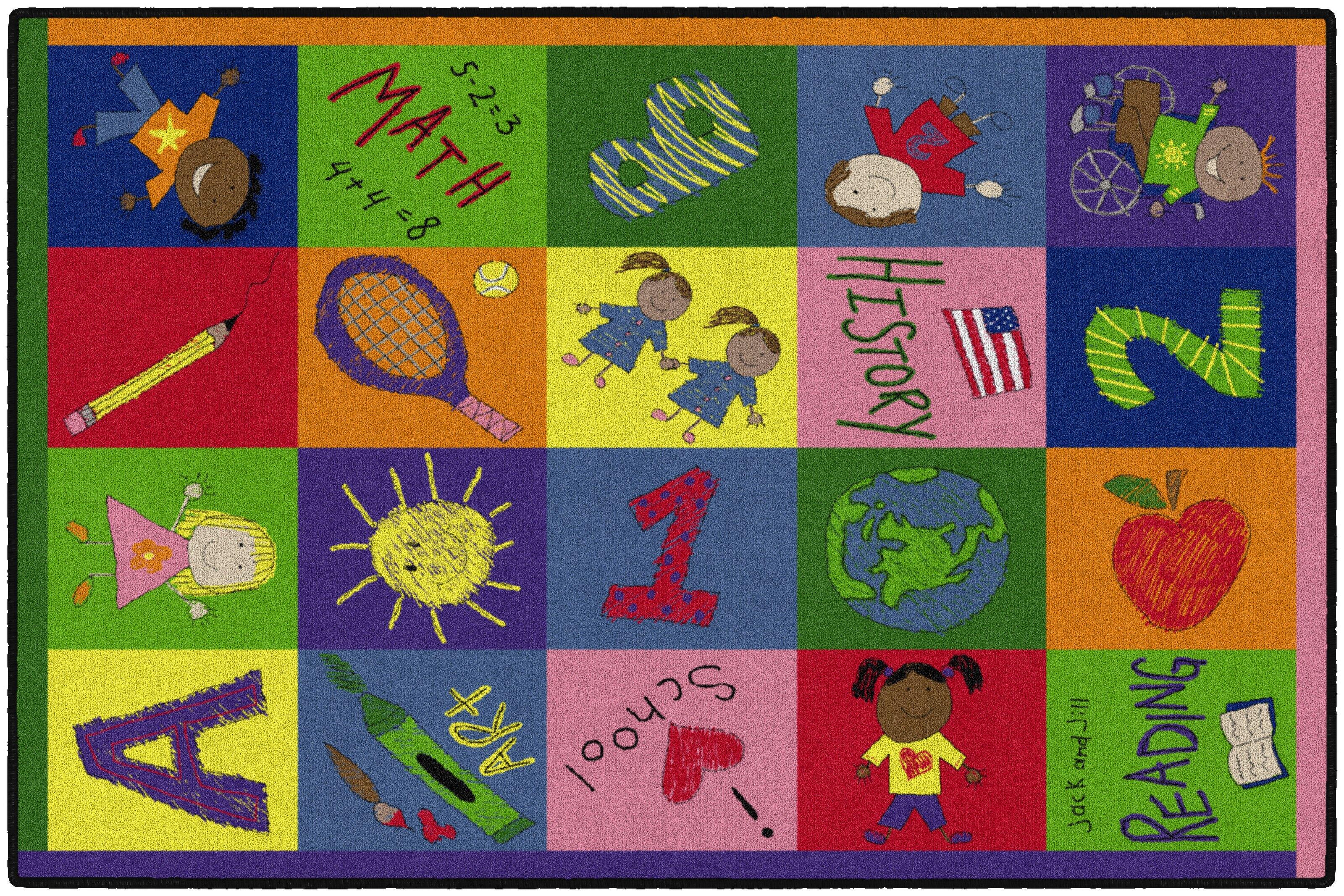 Flagship Carpets Primary Pictures Carpet, Rectangle 4002313