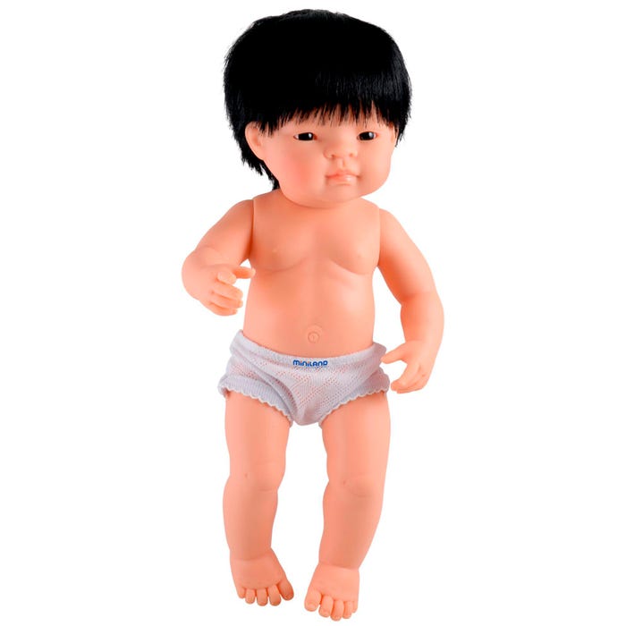 Miniland Multicultural Doll, Asian Boy, 15 Inches