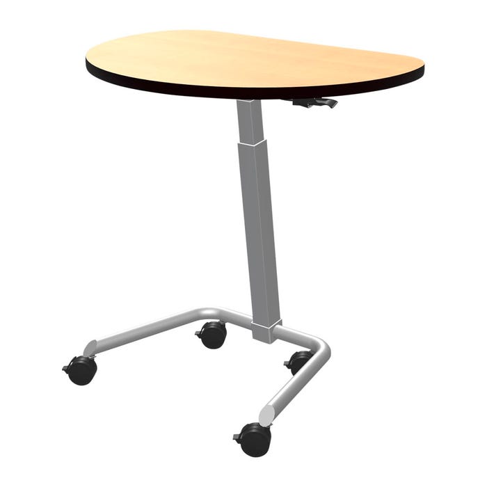Classroom Select NeoClass Teacher Conference Table, Height Adjustable, Semi-Round Shape 36 x 28 x 42 Inches