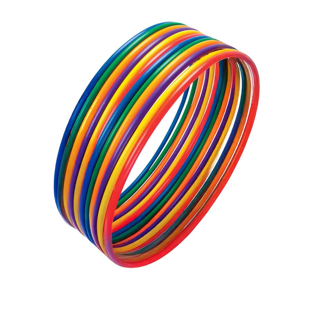 Sportime Plastic Hoops, 24 Inches, Set of 12 2120244