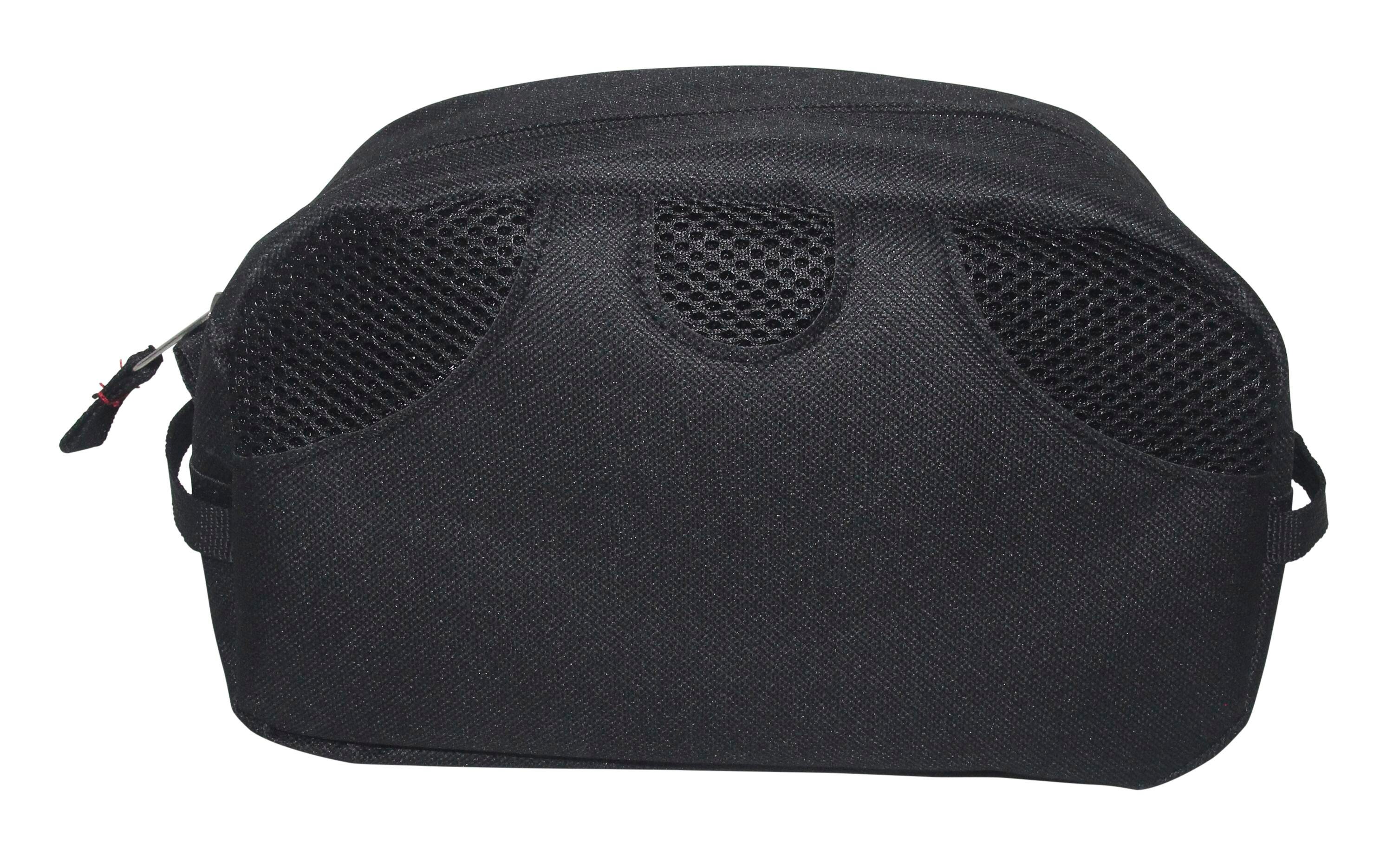 Black Unzipped Toiletry Bag, 2117947