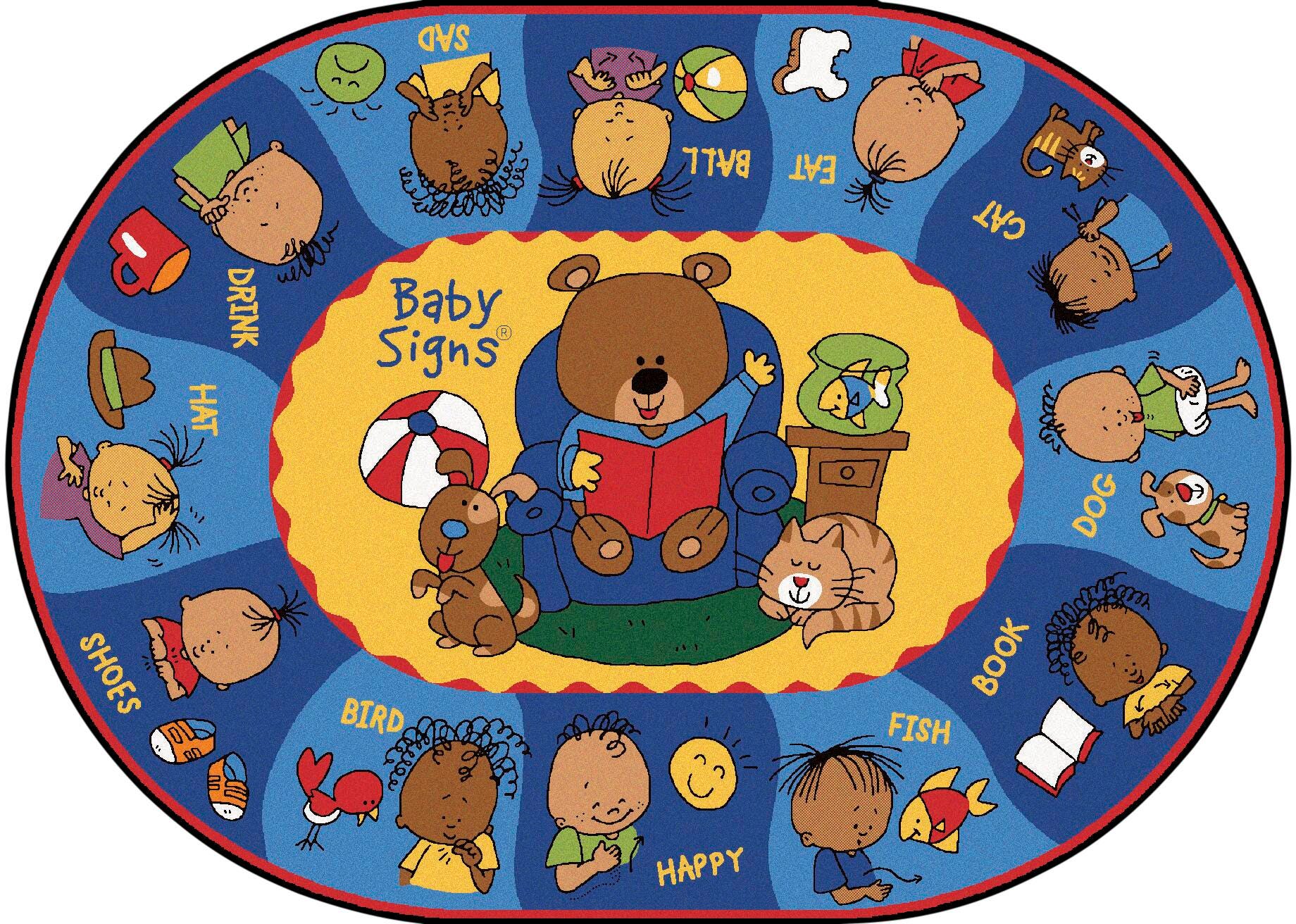 Carpets for Kids Premium Sign Say and Play Carpet, Rectangle 4002290