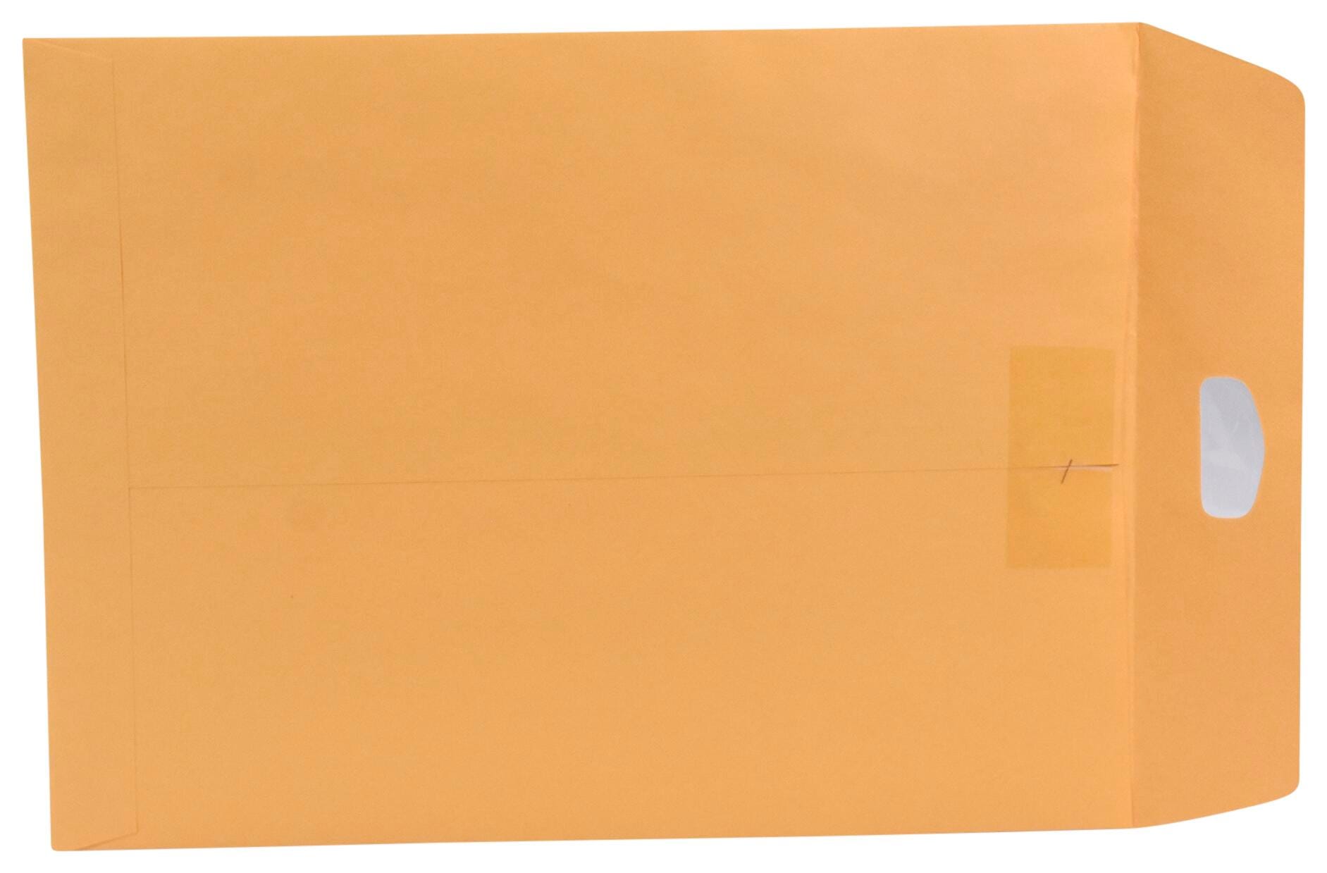 School Smart Multi Tak Clasp Envelopes, 9 x 12 Inches, Kraft Brown, Box of 100 2044624