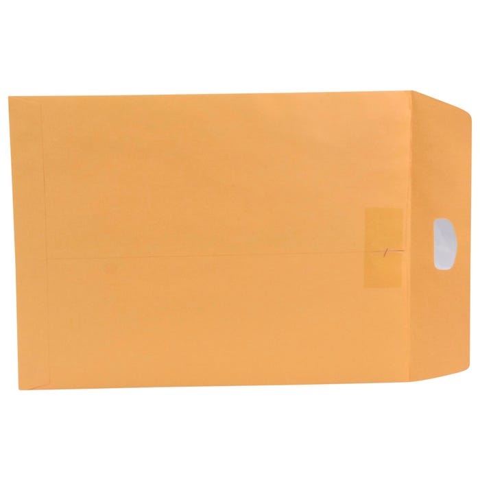 School Smart Multi Tak Clasp Envelopes, 9 x 12 Inches, Kraft Brown, Box of 100