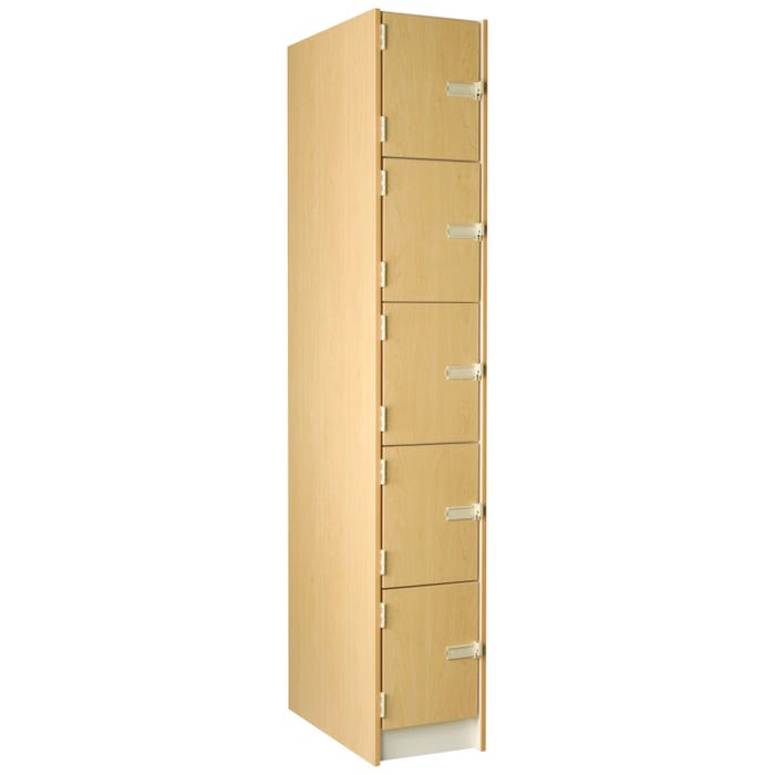 Stevens I.D. Systems 5 Compartment Instrument Storage, Solid Doors, 14 x 29 x 84 Inches