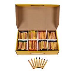 School Smart Crayons, Large Size, Assorted Colors, Pack of 400 Item Number 067254