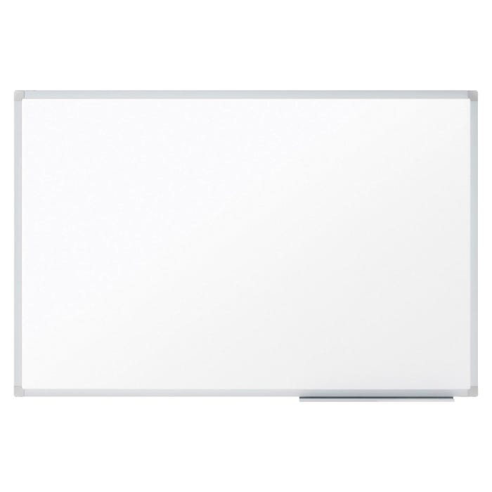 Mead Dry Erase Board with Marker Tray, 48 x 36 Inches, Melamine, Aluminum Frame, White, Silver Frame, Wall Mount