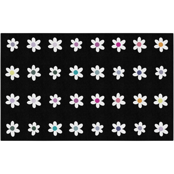 Flagship Carpets Daisies Criss Cross Applesauce Carpet, Rectangle