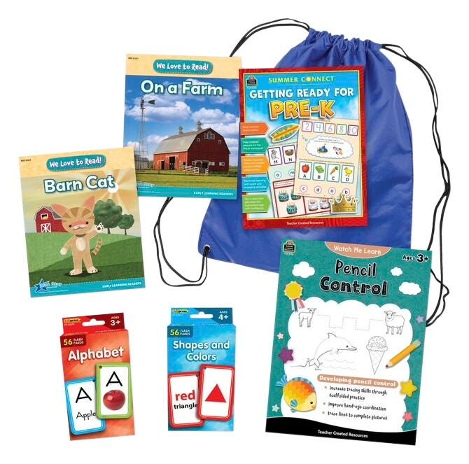 Image for Teacher Created Resources Summer Success Backpack, Grades PreK to K from School Specialty