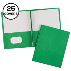 Avery 2-Pocket Textured Folders with Fastener, 8-1/2 x 11 Inches, Green, Pack of 25 2149660