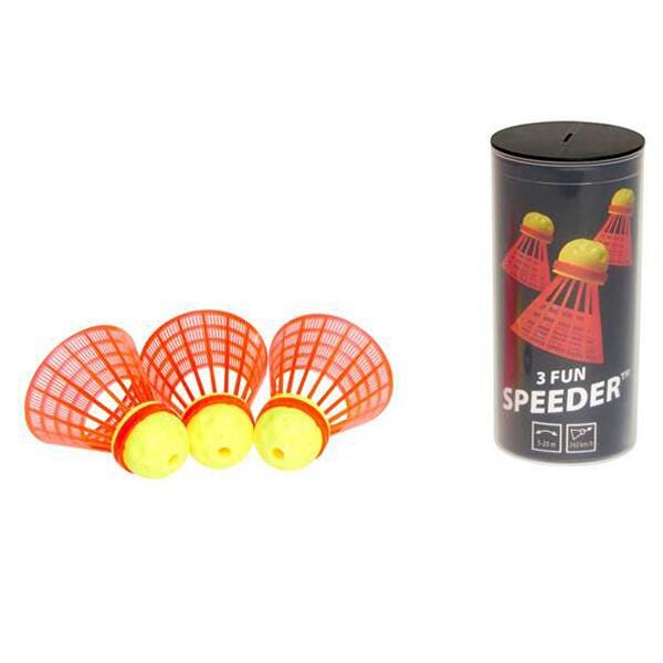 Image for Speedminton Fun Speeder, Tube of 3 Shuttles from School Specialty
