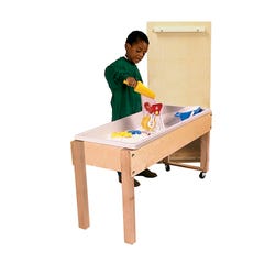 Childcraft Sand and Water Table With Activity Package, 45-7/8 x 17-3/4 x 24-3/4 Inches, Item Number 297293