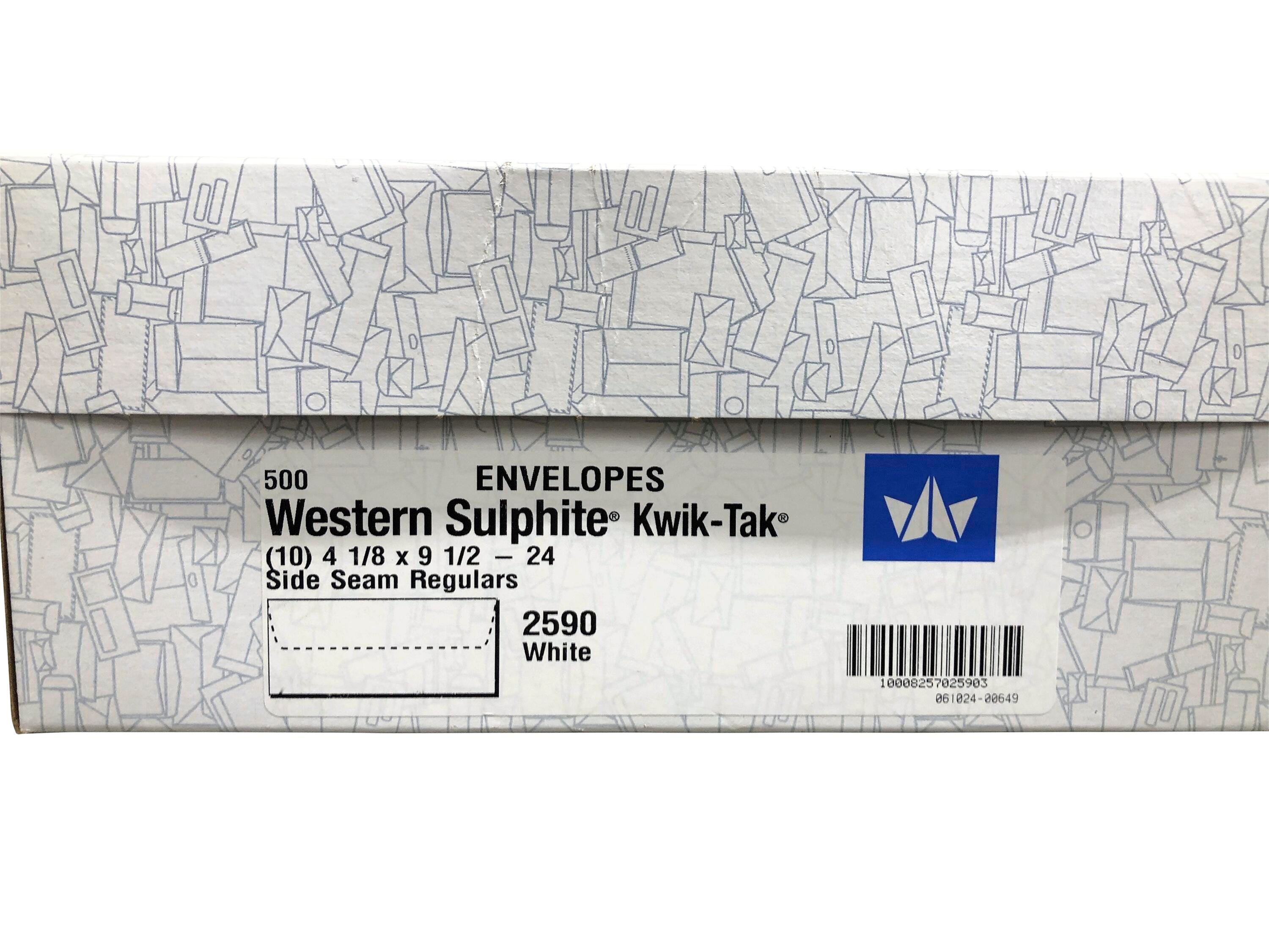 Western States #10 Regular Envelope with Self-Seal, White, Box of 500 2149479