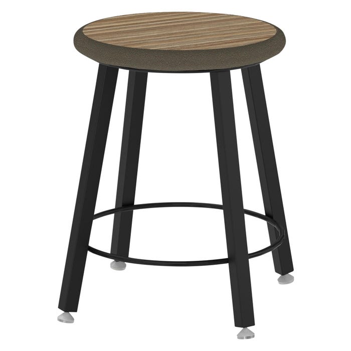 Wisconsin Bench 4-Legged Square Tube Stools, Fixed Height