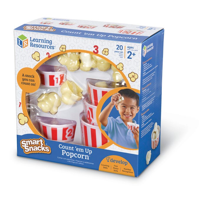 Learning Resources Smart Snacks Count 'Em Up Popcorn, Ages 2 and Up