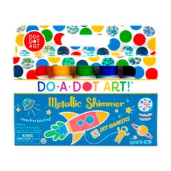 Image for Do-A-Dot Art Paint Washable Markers, Shimmers Dauber Tip, Assorted Metallic Colors, Set of 5 from School Specialty