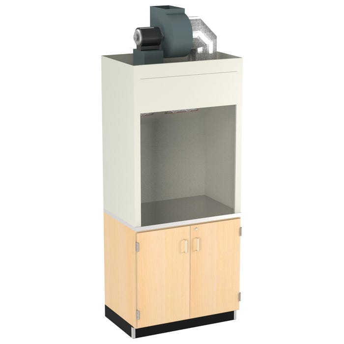 Diversified Spaces Paint Hood Cabinet, 36 x 24 x 97-3/4 Inches, Steel and Maple