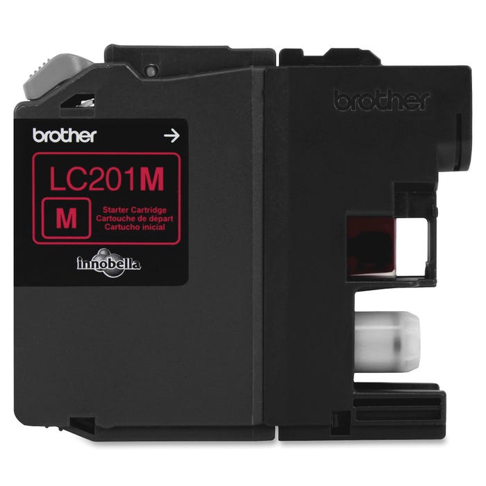 Brother LC201M Ink Cartridge, 260 Page Yield, Magenta