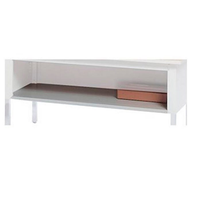 SAFCO Shelf for 60 in Work Table, 56 x 25-1/2 x 1 Inches , Pebble Gray Paint
